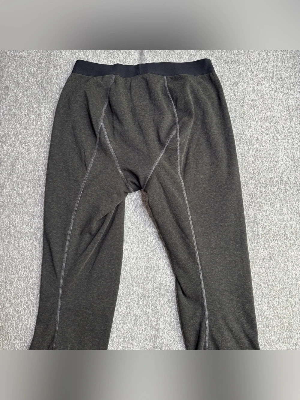 Carhartt Force Base Layer Pants Mens L Tall Black Wool Blend Thermal UH0173MT